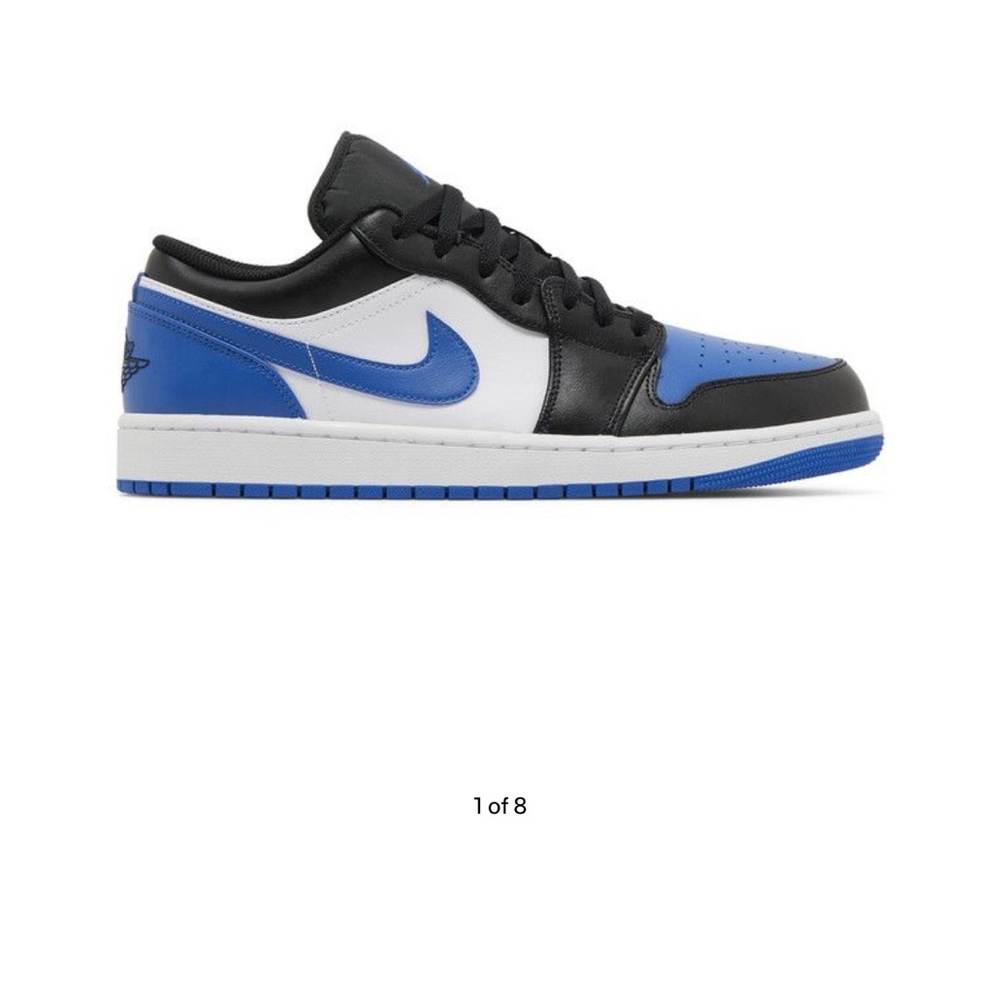 Men's Blue/Black Low-Top Athletic Sneakers